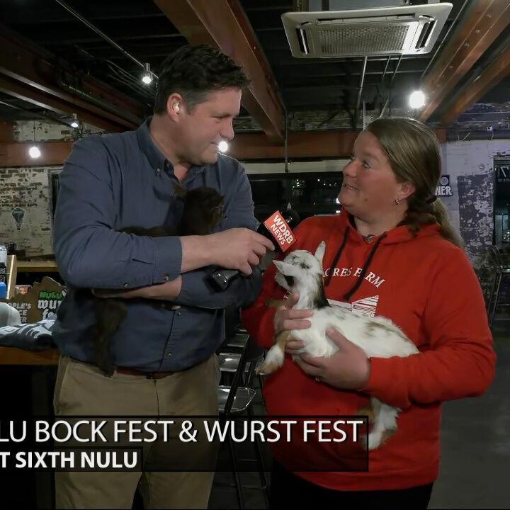 Keith Kaiser meets 2 very special WDRB goats